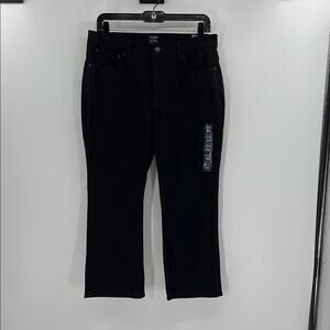 J. Crew Women's Mid-Rise Flare Crop All Day Stretch - Black - 30P - NWT